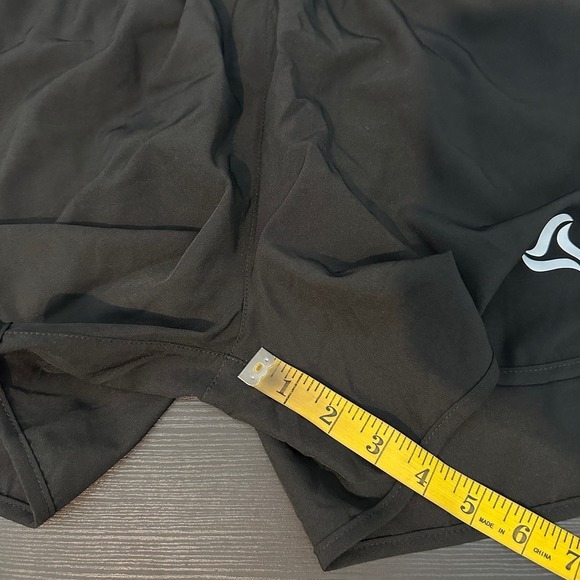 NWT Silkworld Black Elastic Waist Lined Zip Pockets Swim Trunks Size Small - Picture 10 of 11